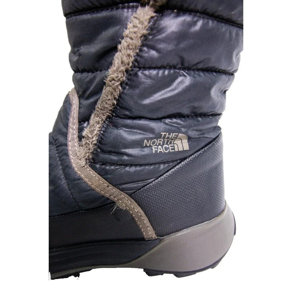 The North Face Puffer Winter Snow Boots Women Size 3 Water Resistant Lined Black